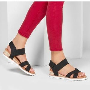 Bobs from Sketchers Memory Foam Black Size 9 Sandals